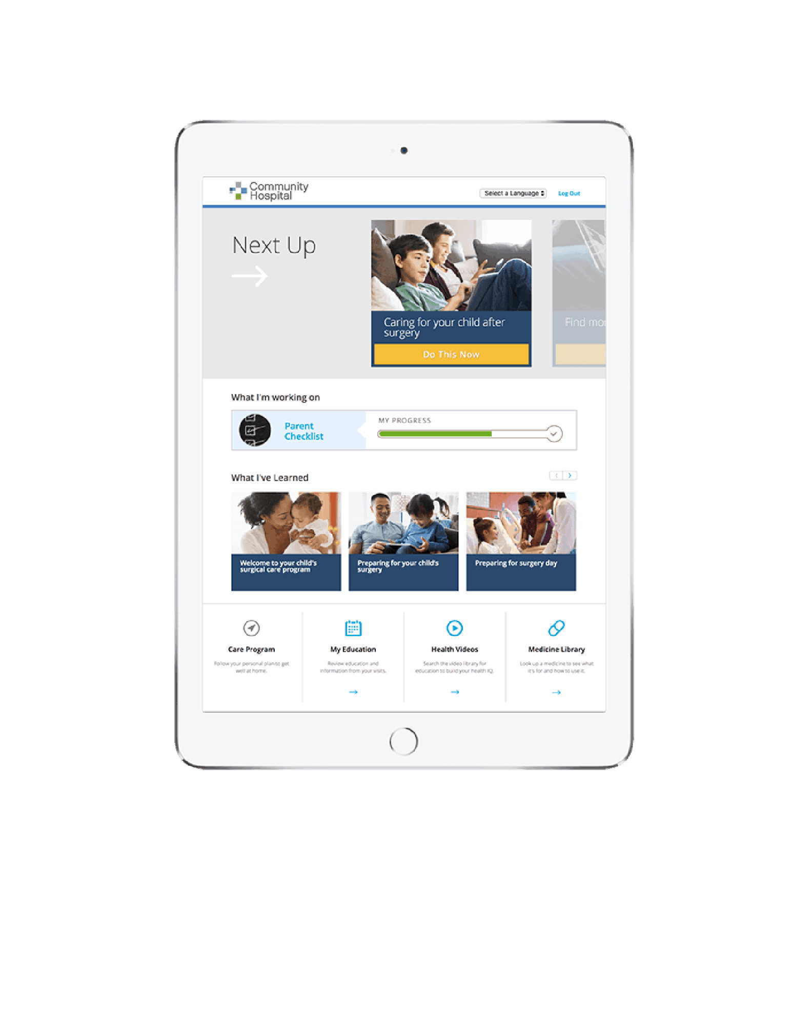Extend the pediatric inpatient experience with GetWell Go